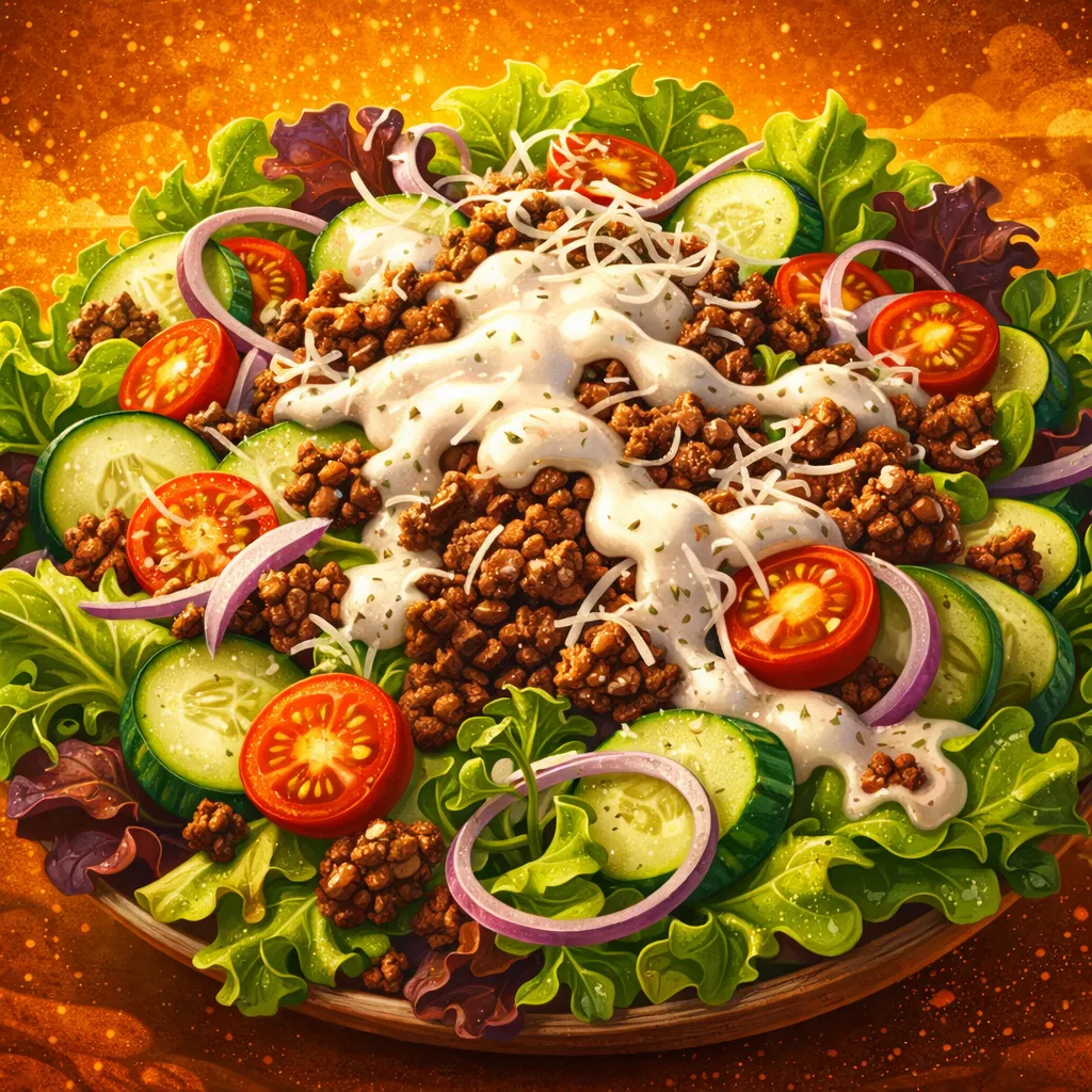 [SLD-001] Burger Salad